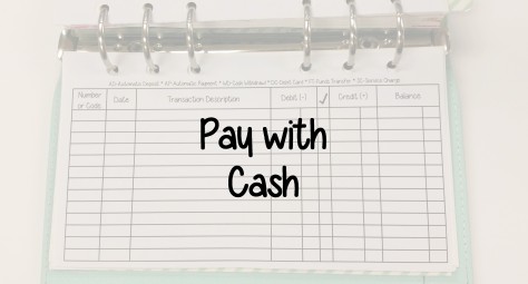 Pay with cash